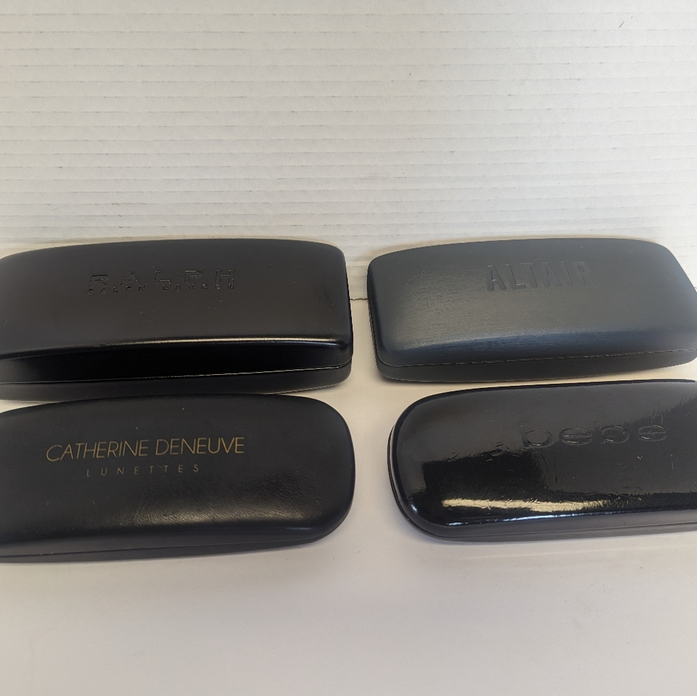 4 Hard Shell Replacement Sunglasses Cases Ralph Lauren Catherine Deneuve Bebe